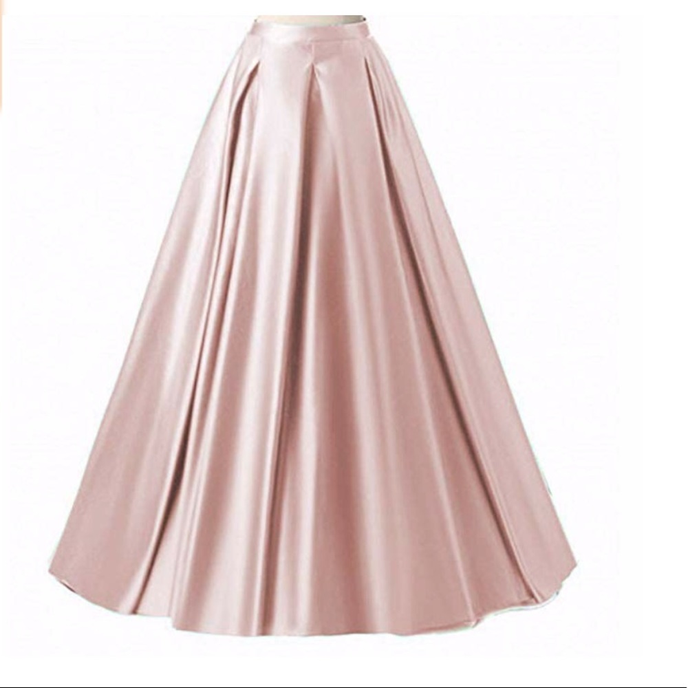 Formal satin skirt